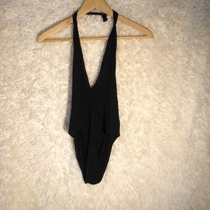 ⚡️ $5/25 Black Halter Bodysuit